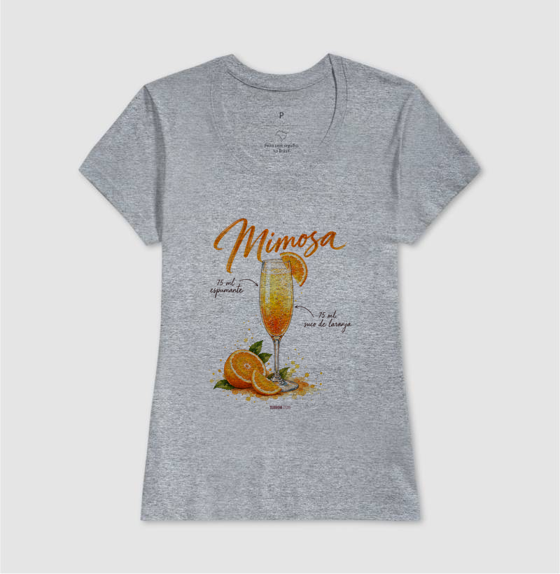Camiseta Mimosa – Drink com Espumante e Suco de Laranja - Imagem 9