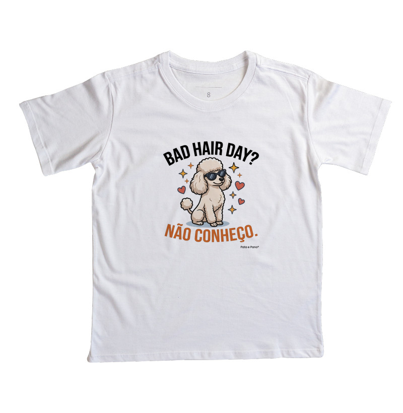 CAMISETA POODLE BAD HAIR - Imagem 3