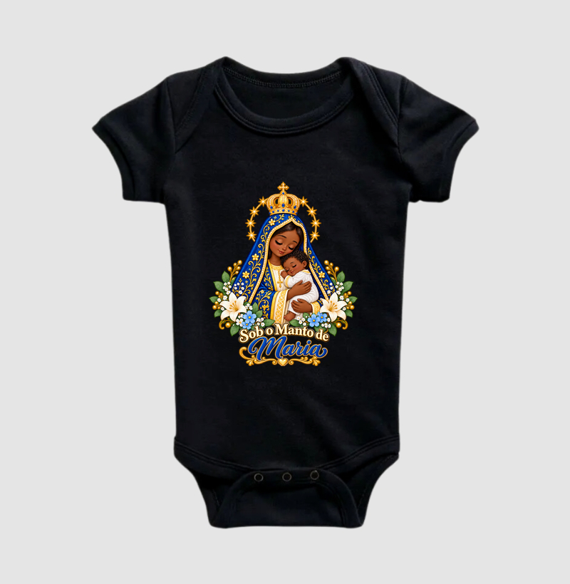 Sob o Manto de Maria | Nossa Senhora Aparecida Bebê Negro - Imagem 5