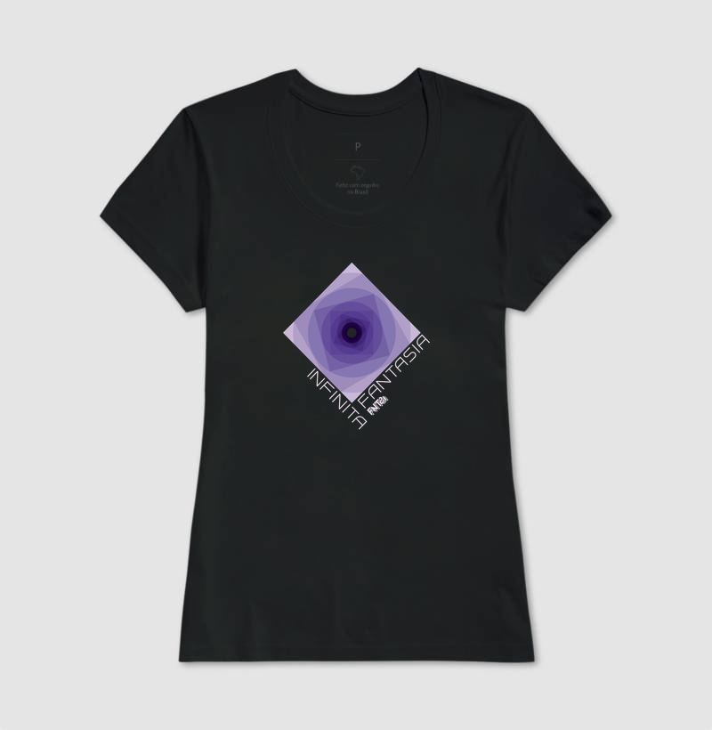 T-SHIRT "INFINITA FANTASIA" / ROXO ESTAMPA MÉDIA 