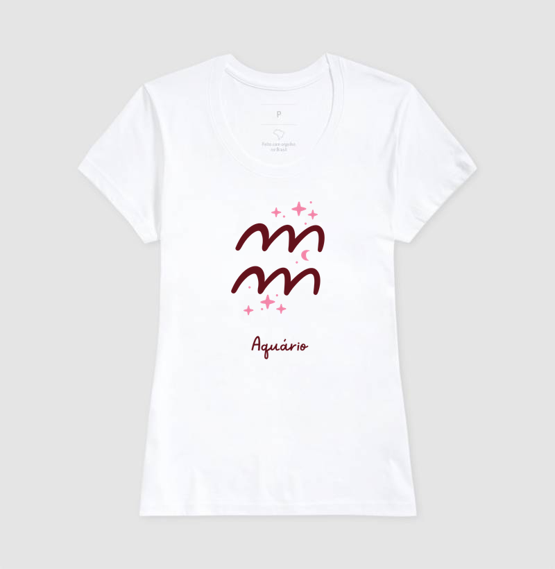 Camiseta Zodíaco Signo de Aquário | MILAH - Imagem 3