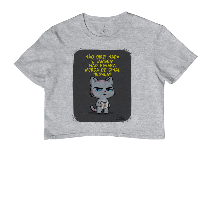 Camiseta Gato Sincero Sinal Nenhum - Imagem 6
