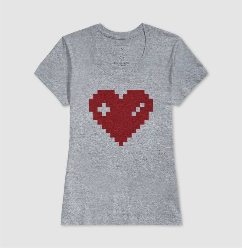 Camiseta Coração Gamer - Imagem 9
