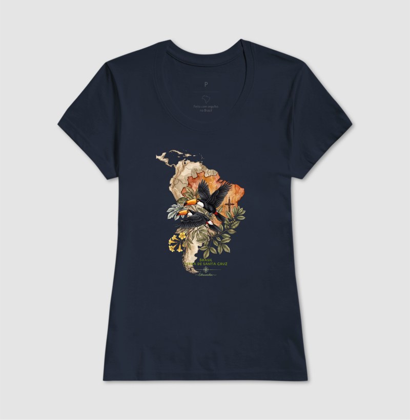 Camiseta Tucanos & Ipê - Brasil Terra de Santa Cruz - Fé, História e Natureza - Imagem 7