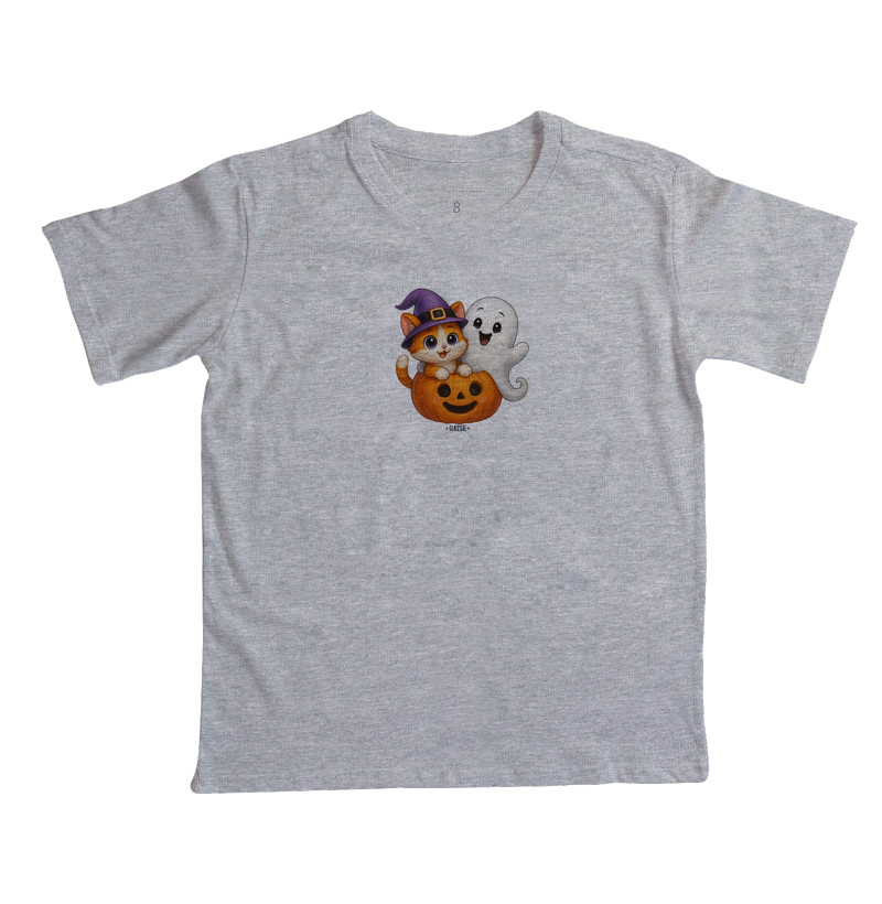 Infantil - Gatinho Laranja com Fantasma - Imagem 4