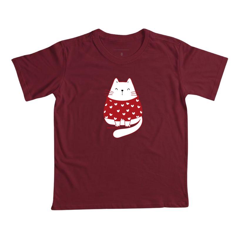 Gata branca de suéter vermelho - Imagem 7