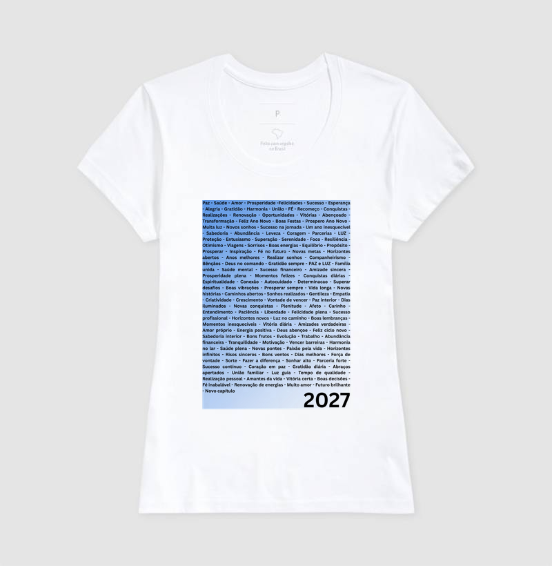 Camiseta Desejos para 2027 – Palavras da Virada - Imagem 6