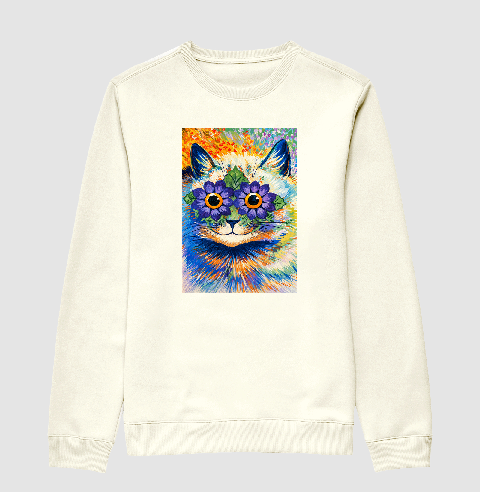 Psychedelic Flower Cat -  Louis Wain - Imagem 2