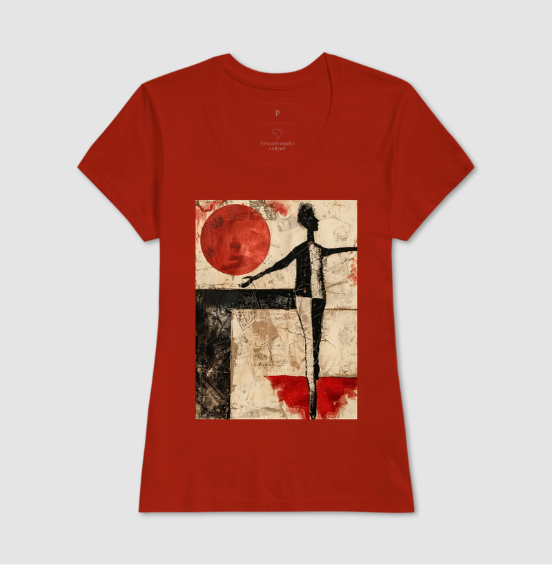 Camiseta Kurt Schwitters Geométrica Sol Vermelho - Imagem 11