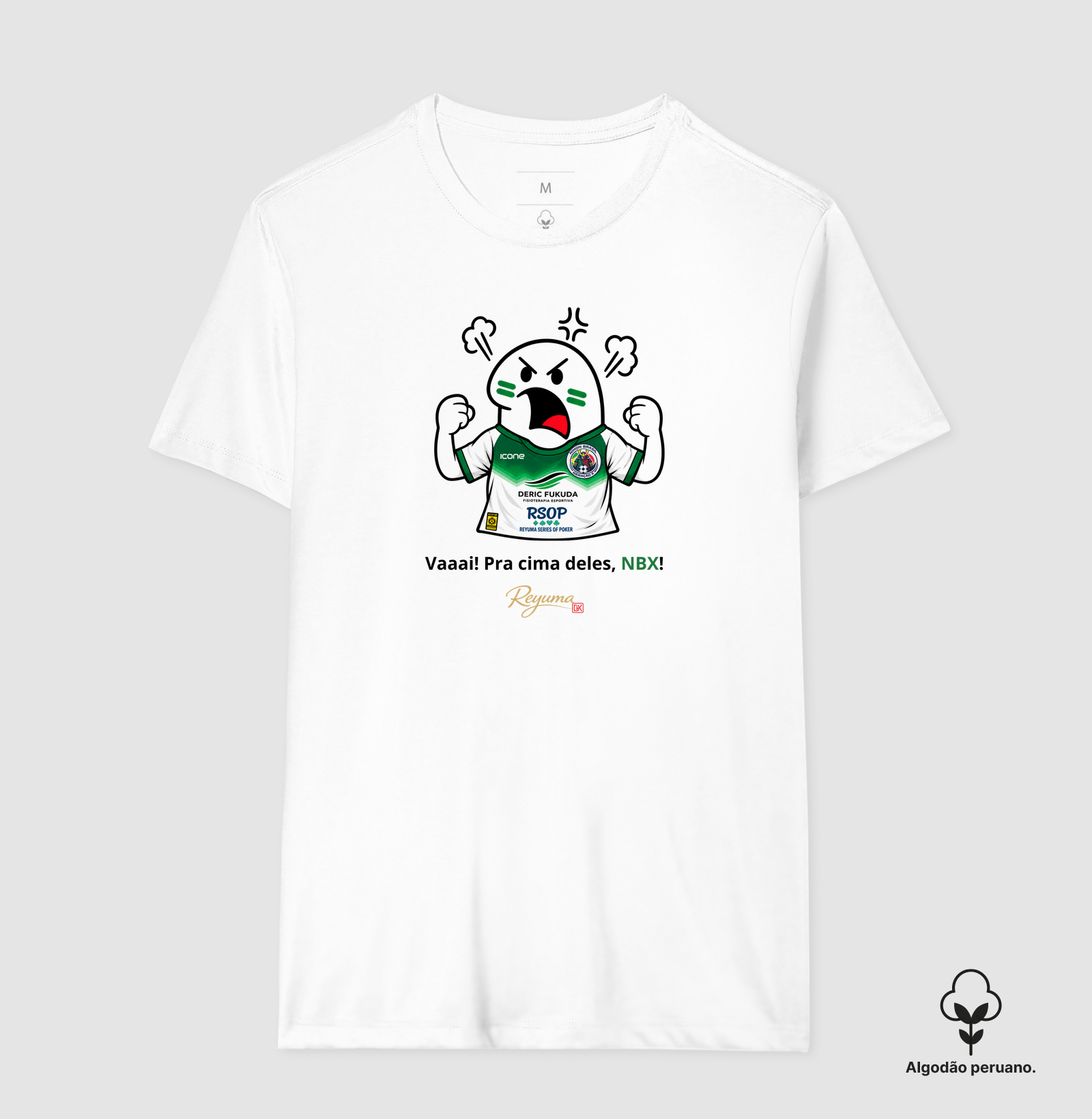 Camiseta Masculina, Feminina, Babylook e Unissex de Algodão Peruano Futebol "Vai! Corre! Pra cima, NBX!"  - Imagem 6