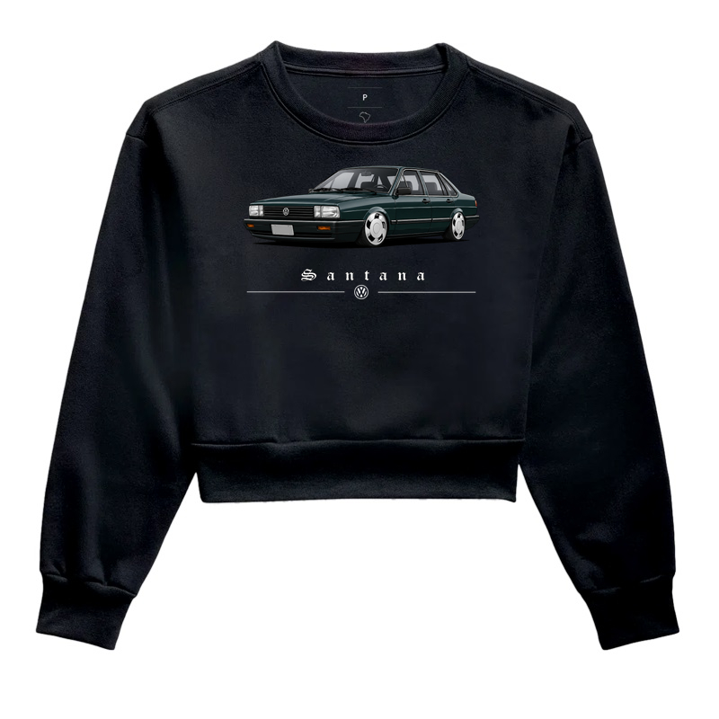 Moletom cropped feminino Santana - Imagem 5