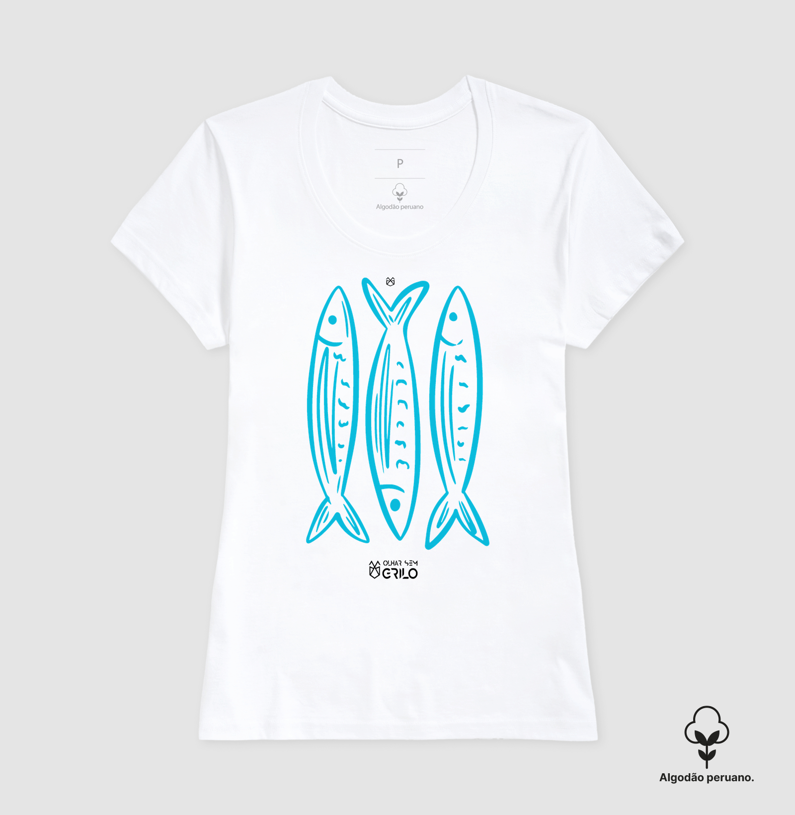 Camiseta Algodão Peruano - Peixe - Imagem 4