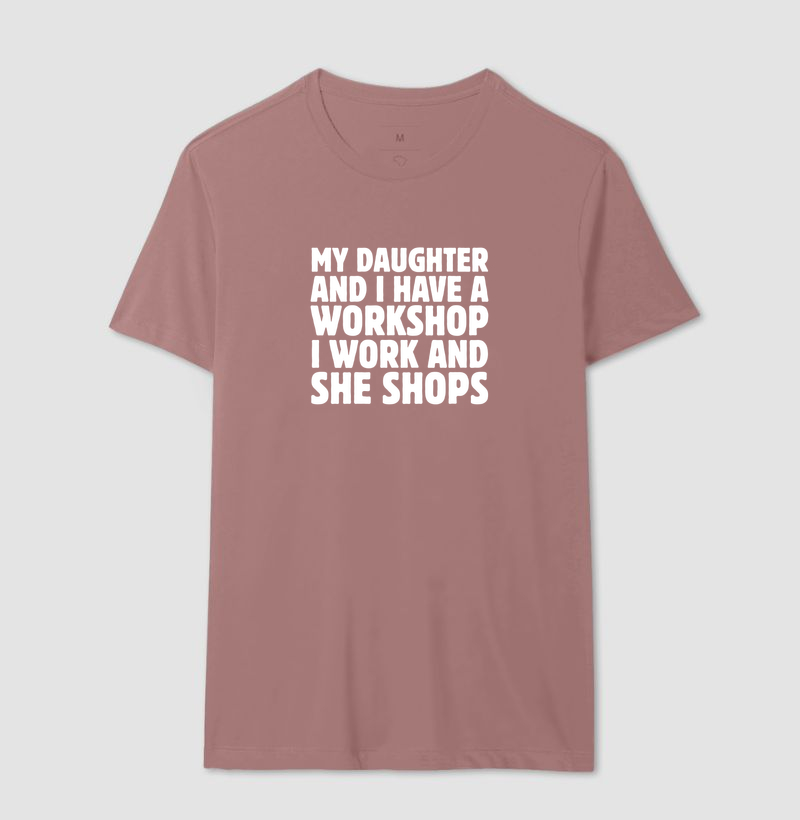 Camiseta Pai e Filha — I Work and She Shops - Imagem 8
