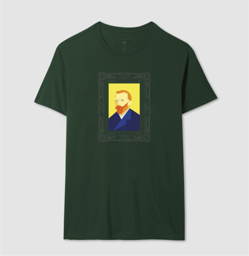 Camiseta Selbstbildnis - Vincent Van Gogh - Edição Moldura - Imagem 7