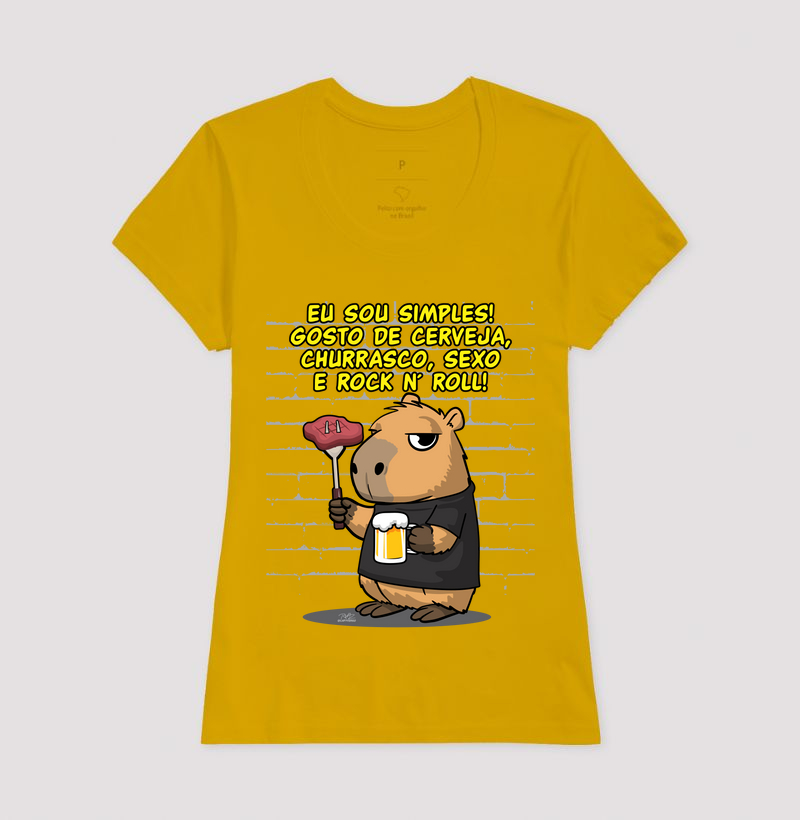 Camiseta Capivara rock simples - Imagem 15