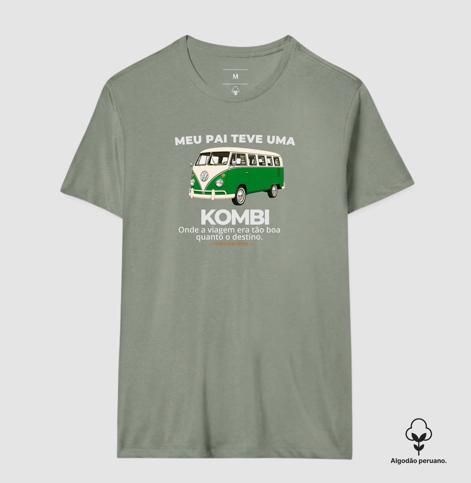 Meu pai teve uma - KOMBI - verde com off-white - Imagem 9