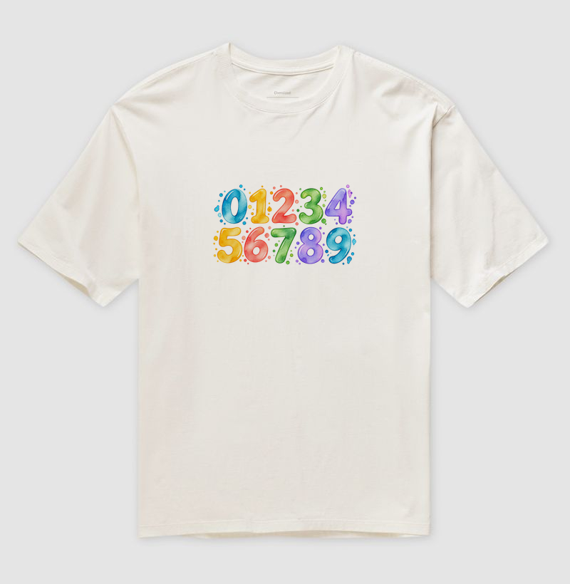 Camiseta Números em Cores - Imagem 4