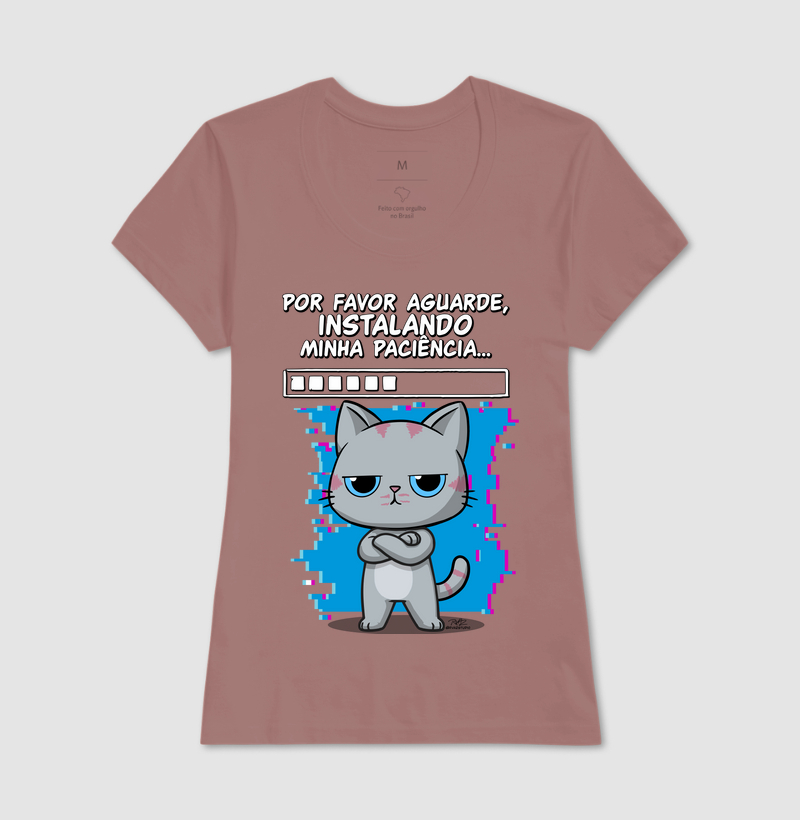 Camiseta Gato Sincero Paciência - Imagem 17
