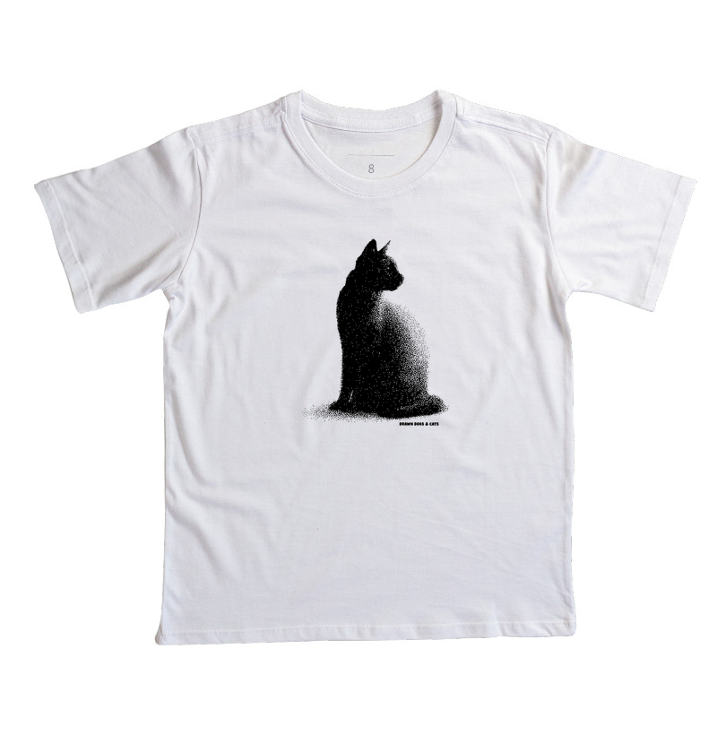 Gato pontilhismo olhando para trás - Imagem 2