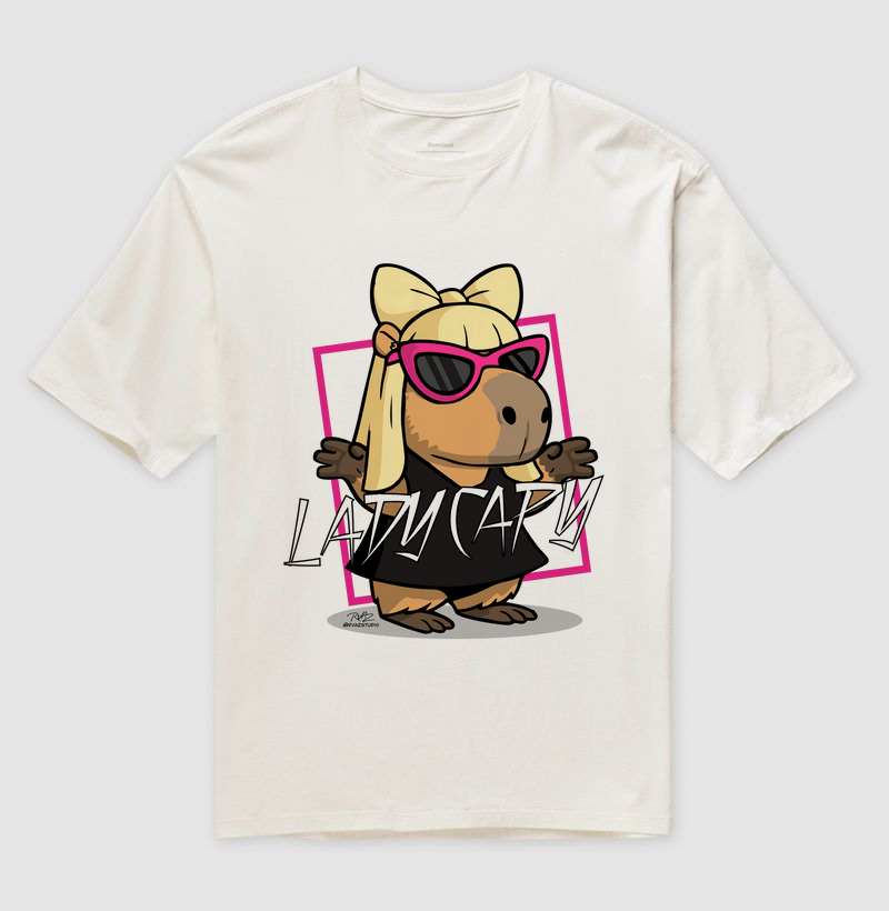 Camiseta Capivara Lady Capy - Imagem 4