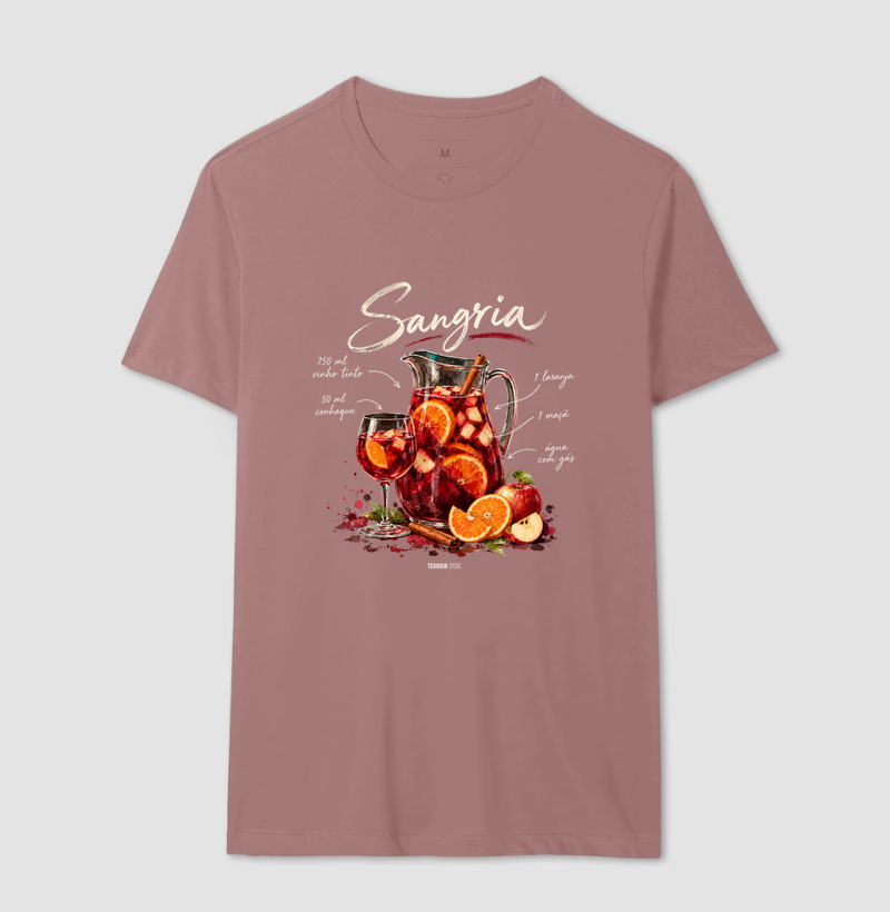 Camiseta Sangria – Drink com Vinho Tinto e Frutas - Imagem 14