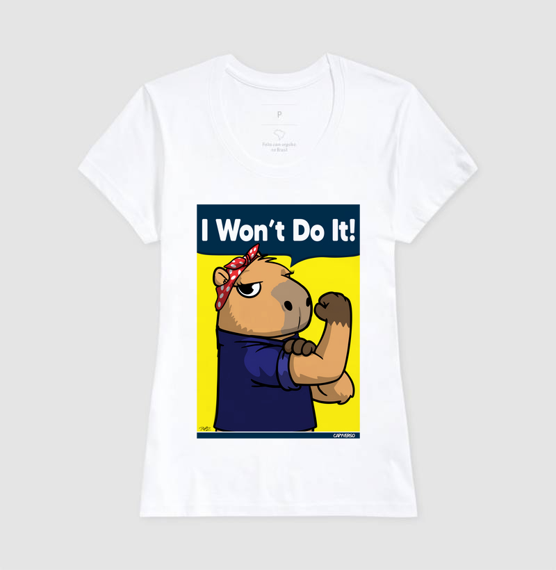 Camiseta Capivara I won’t do it! - Imagem 5