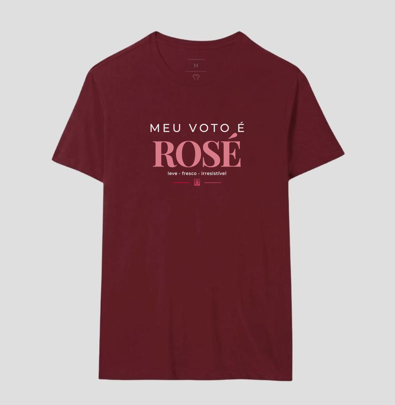 Meu Voto é Rosé – Camiseta para Amantes de Vinho Rosé - Imagem 13