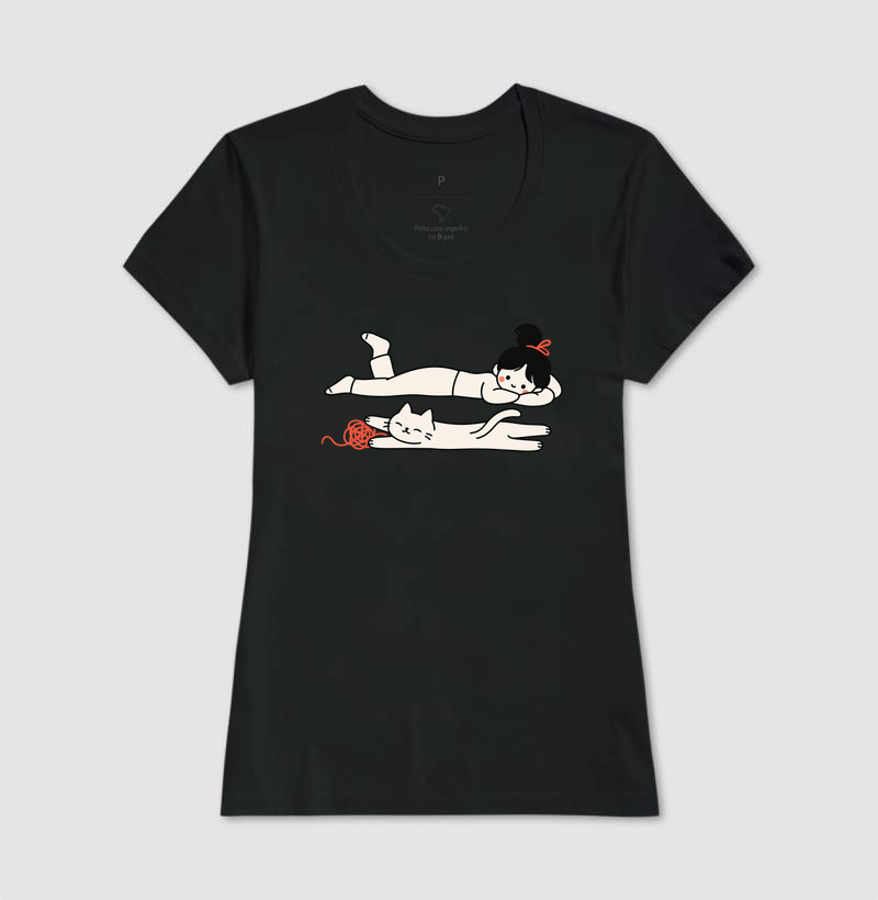 Camiseta Preguiça de Gato - Imagem 3