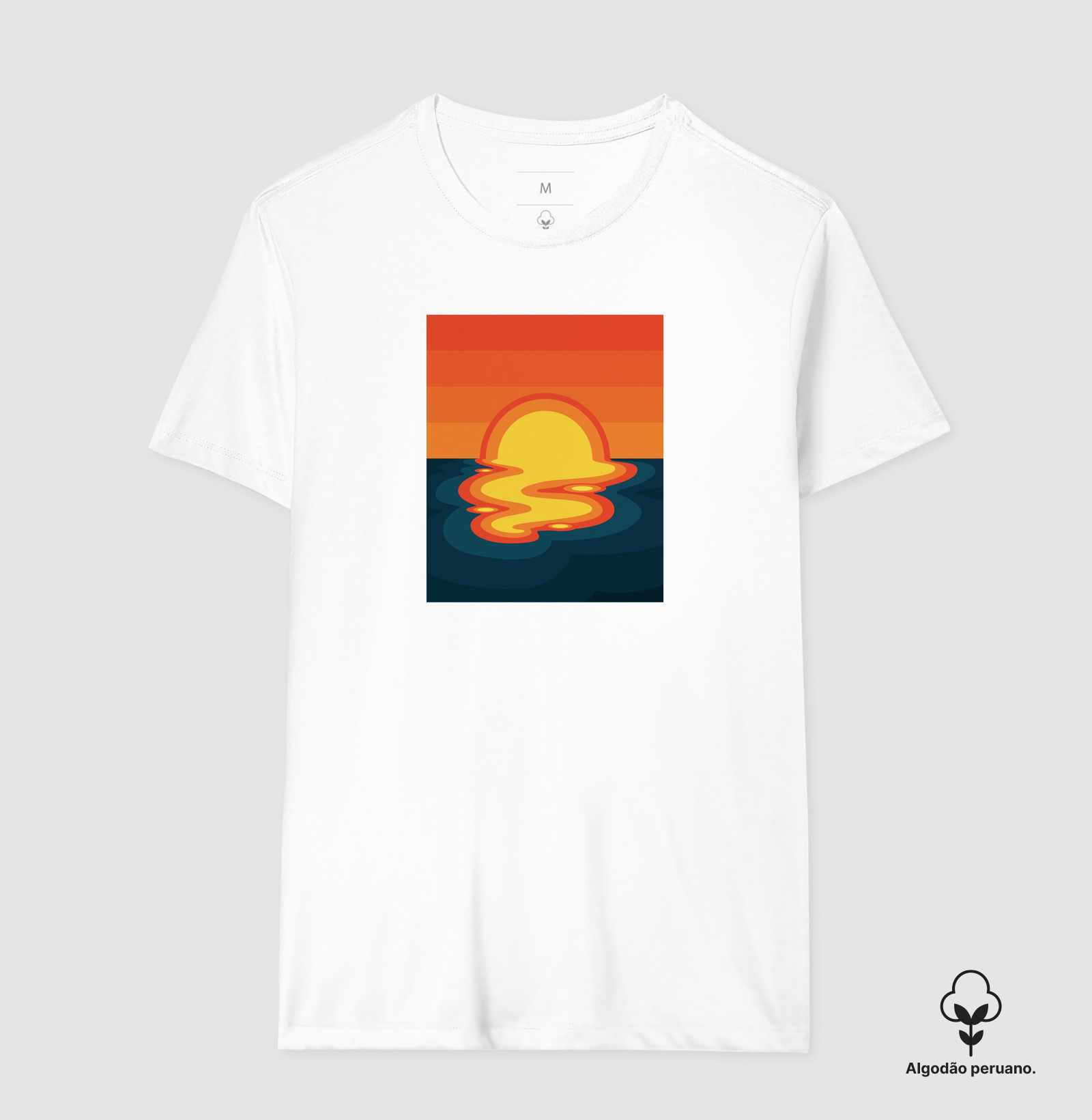 Camiseta Algodão Peruano Por do Sol - Imagem 6
