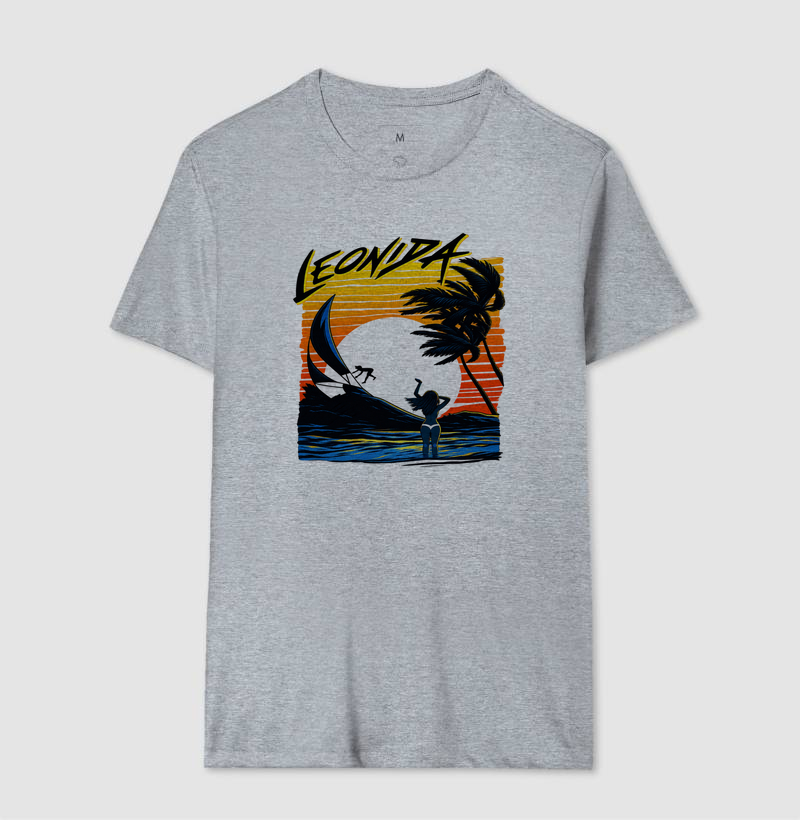 Camiseta Jason (GTA 6) retrô "Sunset Beach" de Leonida - Imagem 3