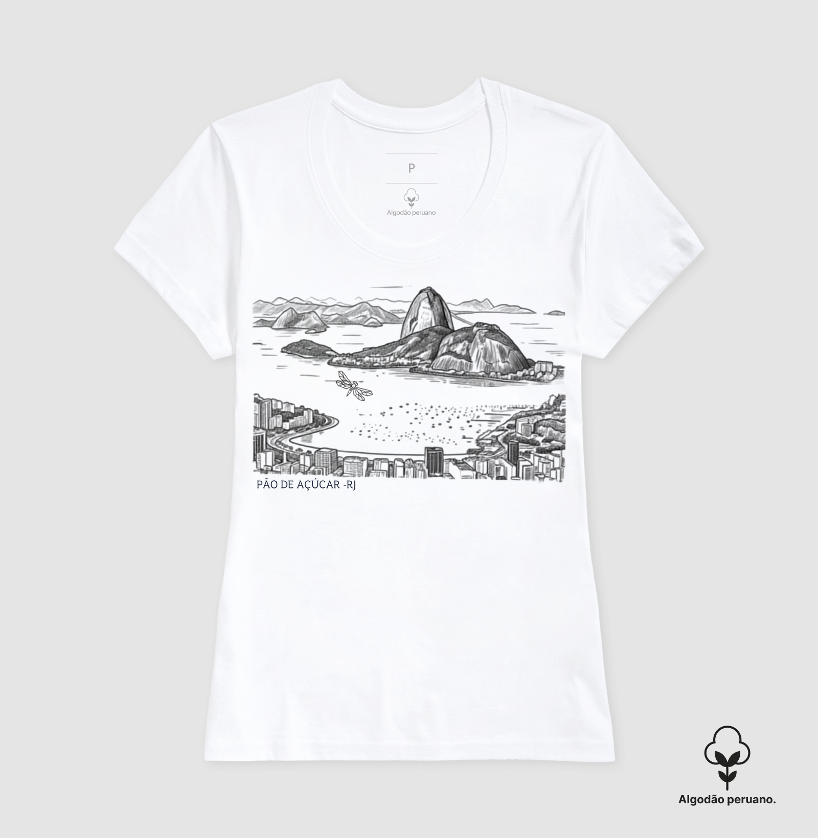 Camiseta Algodão Peruano Rio de Janeiro - Imagem 9