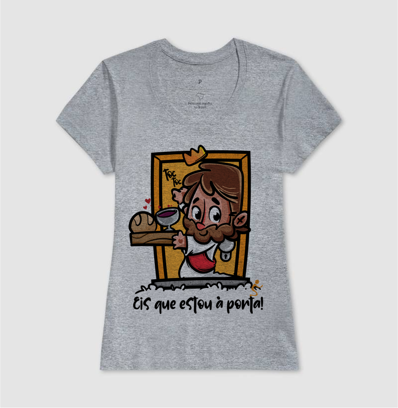 Camiseta Cristã Jesus Está à Porta - Imagem 9