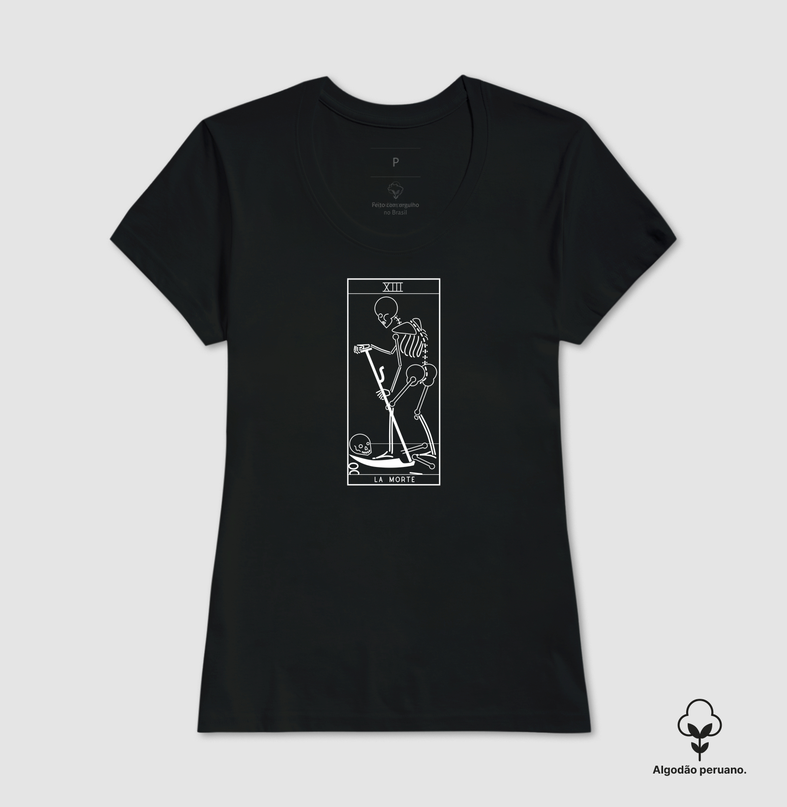 Camiseta Algodão Peruano La Morte - Imagem 4