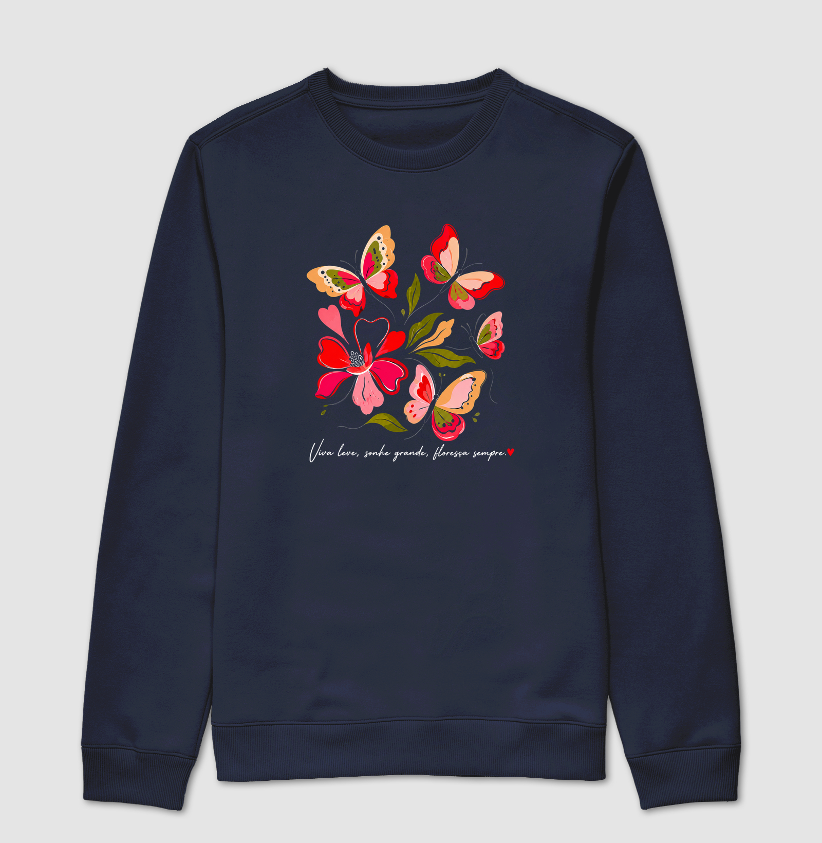 Camiseta Viva leve, Sonhe grande, Floresça sempre. - Imagem 5