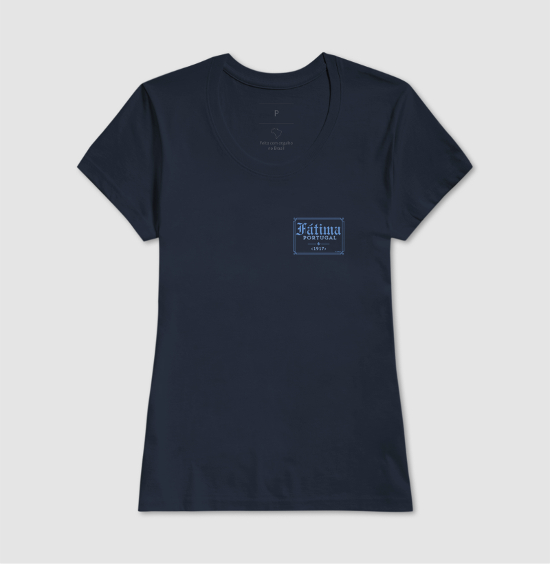 Camiseta Nossa Senhora de Fátima (logo azul claro) - Imagem 6
