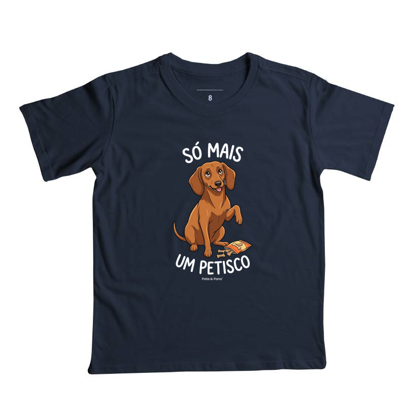 CAMISETA INFANTIL DACHSHUND SALSICHA PETISCO - Imagem 4