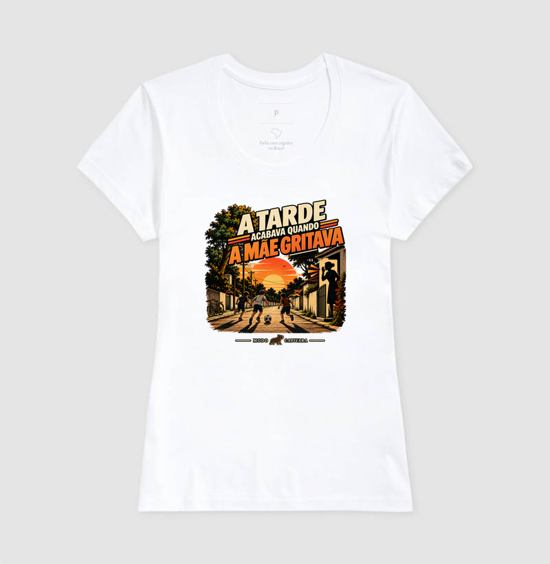 A TARDE ACABAVA QUANDO A MAE GRITAVA - Modo capivara - Camiseta - Imagem 7