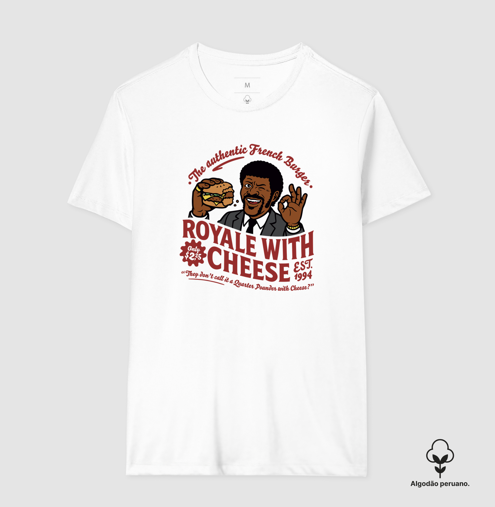Camiseta Algodão Peruano Royale With Cheese - Imagem 4