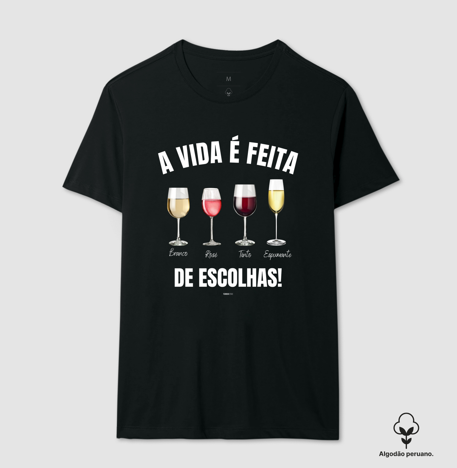 Camiseta Vinho - A Vida é feita de escolhas 2 - Imagem 5