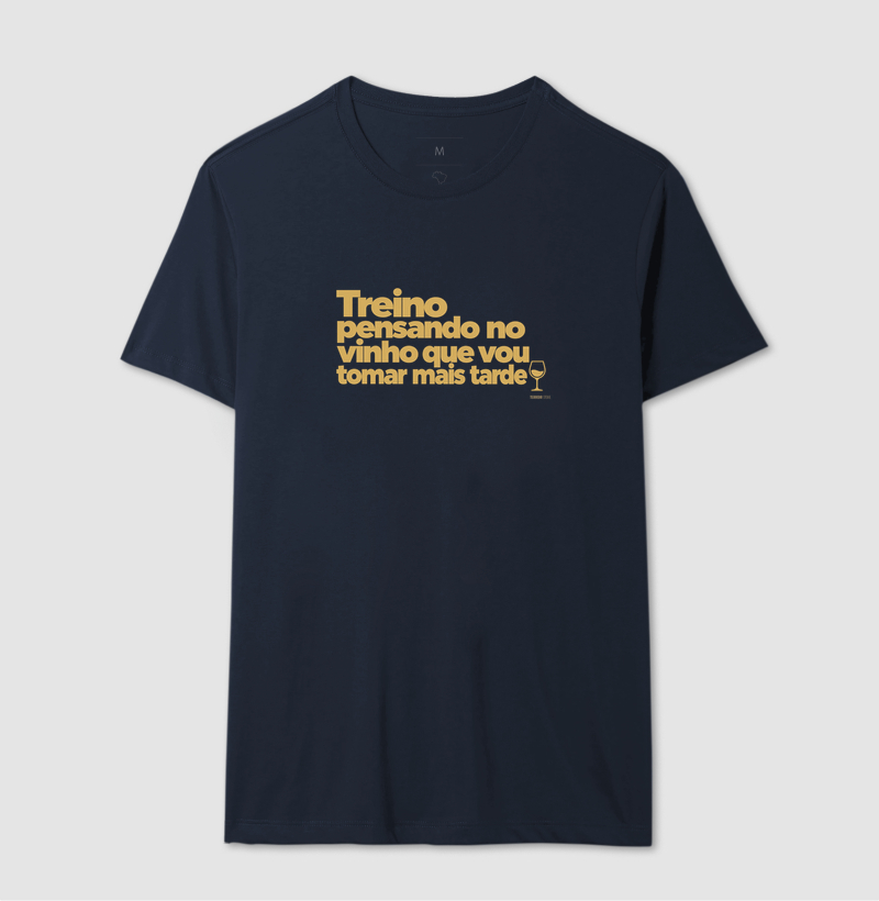 Camiseta Treino Pensando no Vinho – Frase Divertida de Vinho e Academia - Imagem 6