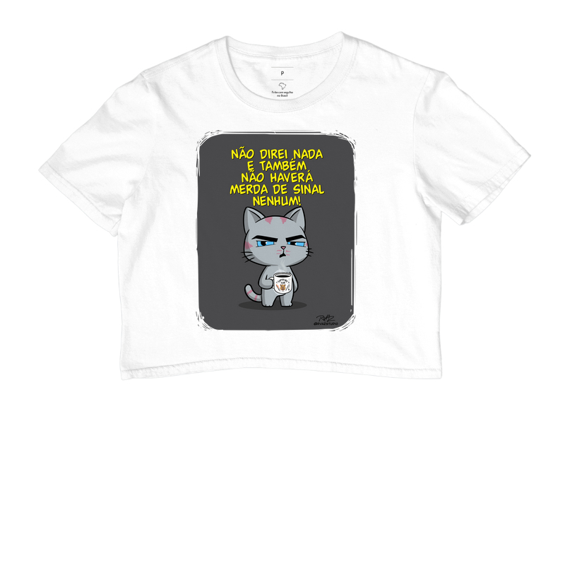 Camiseta Gato Sincero Sinal Nenhum - Imagem 3