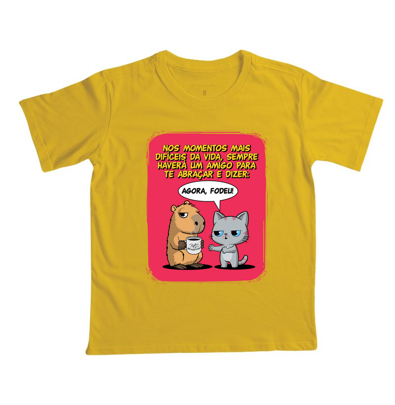 Camiseta Capivara e Gato Amigos - Imagem 3