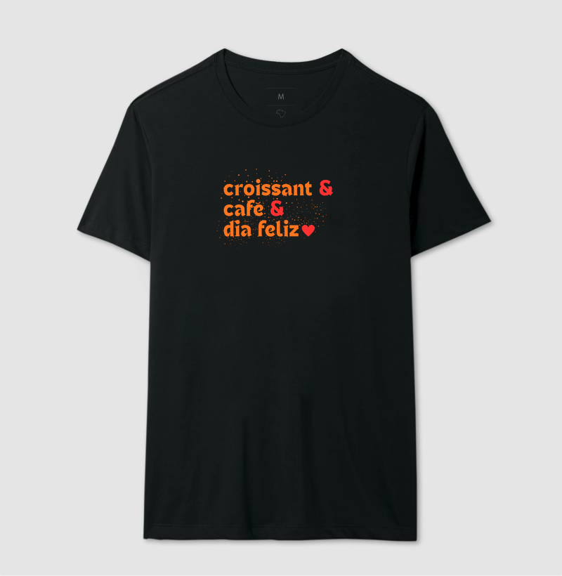 croissant café e dia feliz - Imagem 2