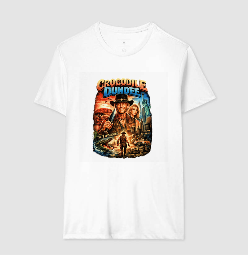 Camiseta Crocodilo Dundee Knife - Imagem 4