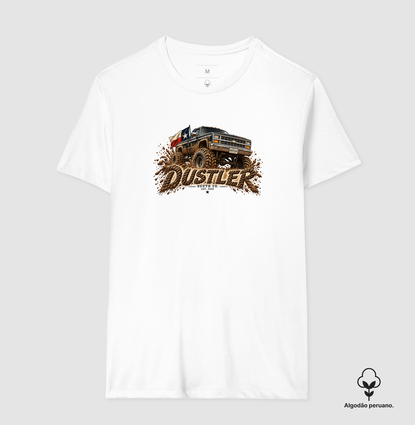 Camiseta Country Masculina Dustler Mud Truck Texas 4x4 - Imagem 6