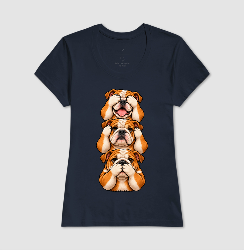 Ver, Ouvir e Falar versão Bulldog (minimal) - Imagem 7