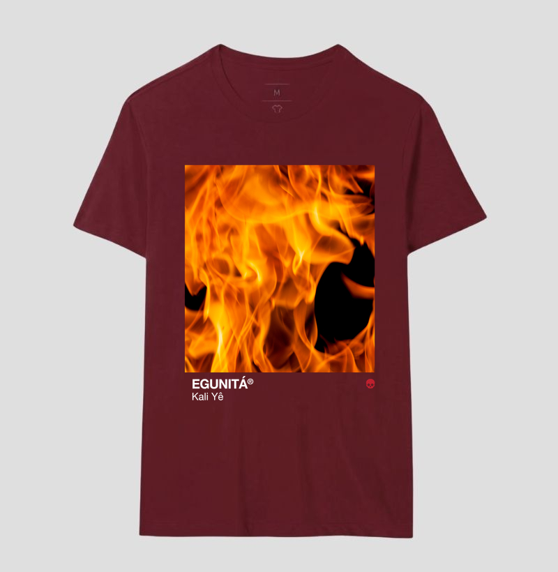 Camiseta Umbanda Orixá Egunitá - Fogo - Imagem 8