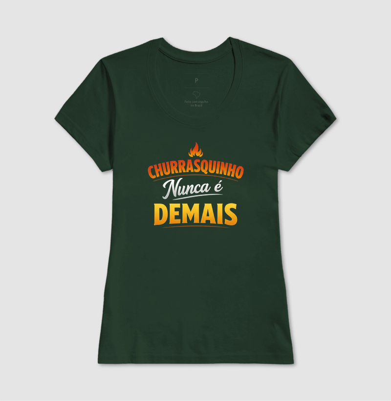 camiseta churrasquinho nunca é demais - Imagem 7