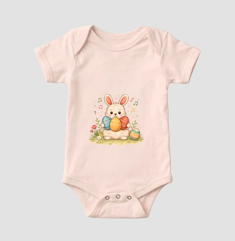 Body Infantil Coelhinho da Páscoa - Imagem 5