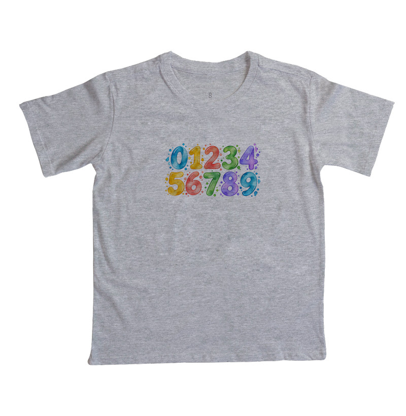 Camiseta Infantil Números em Cores - Imagem 7